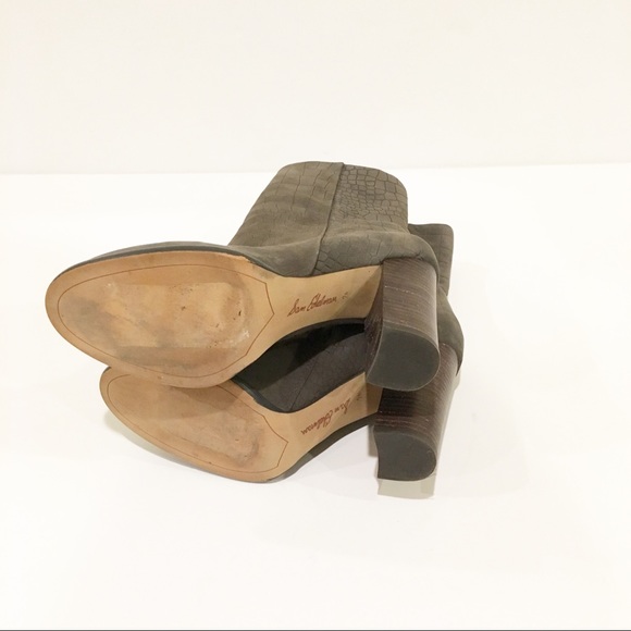 EUC Sam Edelman Gray Suede Reyes Boot sz 7 1/2 - Picture 6 of 8